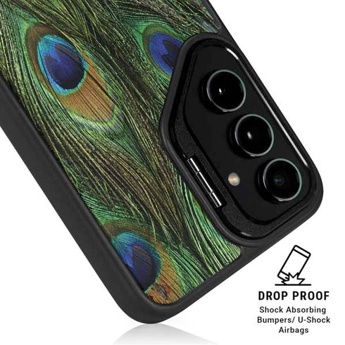 Peacock Galaxy S25 Kickstand Case